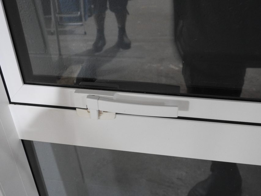 White Aluminium Sliding Door - Double Glazed