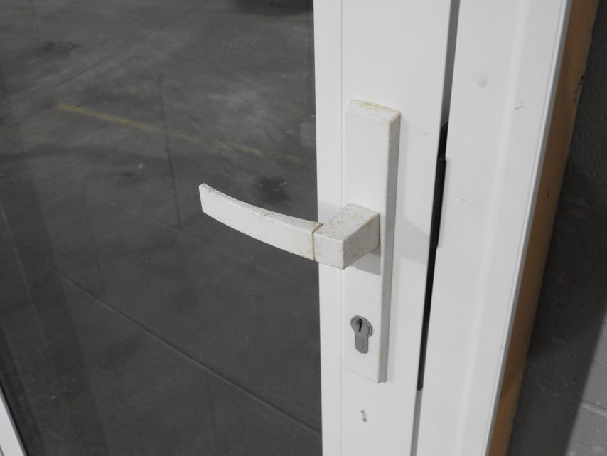 White Aluminium Door - Double Glazed