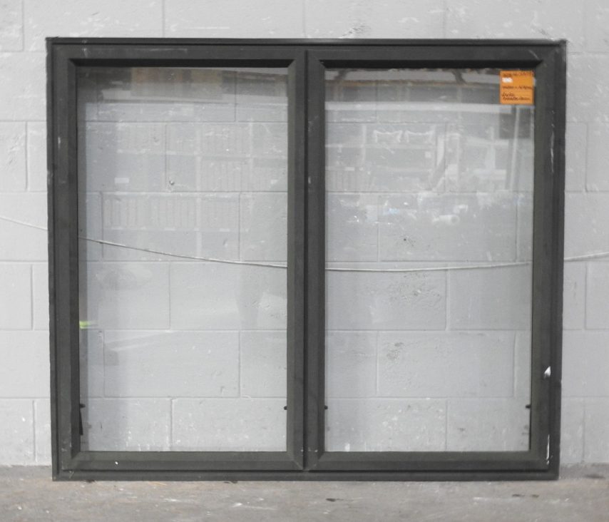 Karaka Green Aluminium Double Awning Window