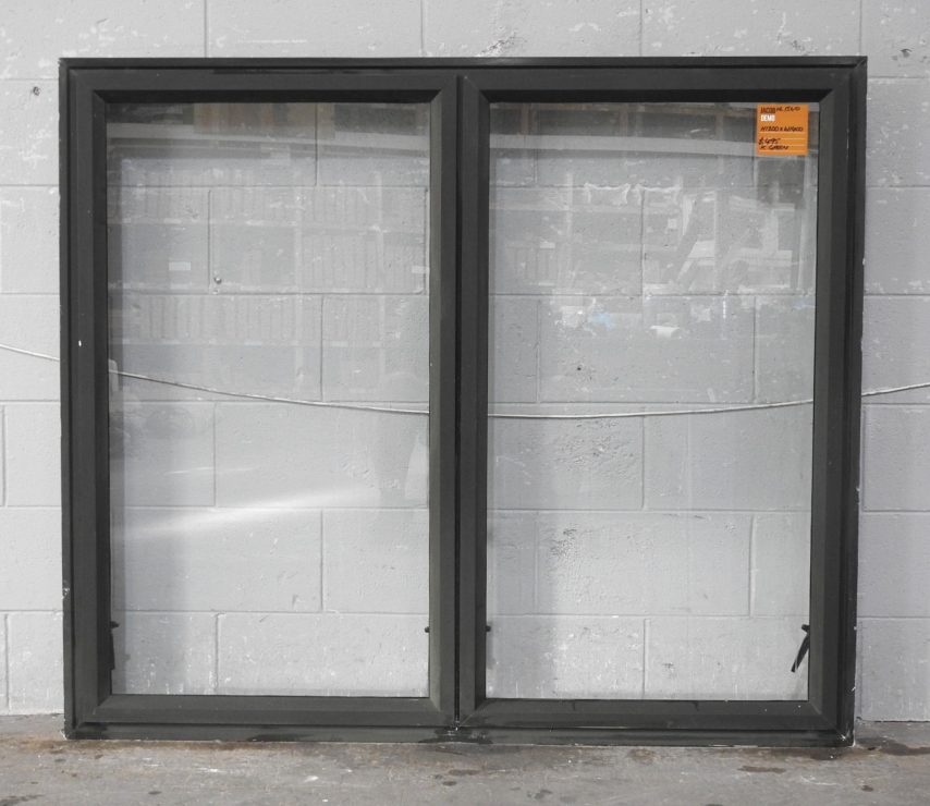 Karaka Green Aluminium Double Awning Window