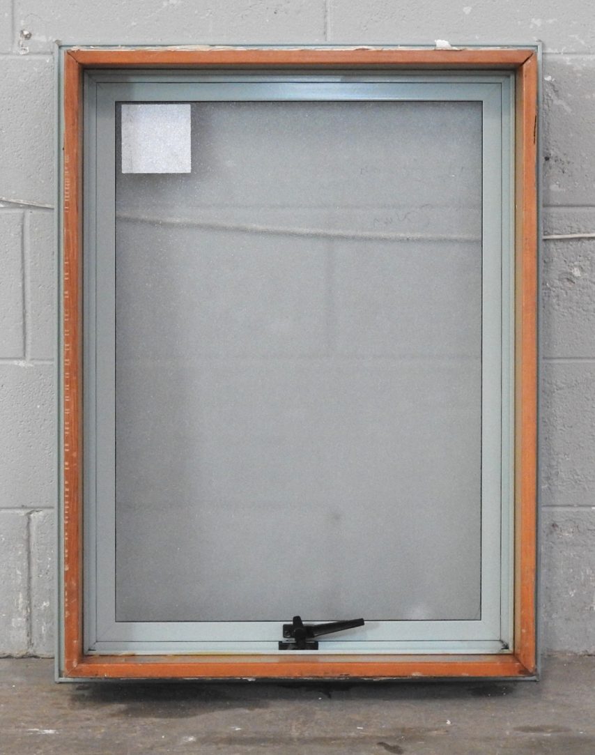 Mist Green Aluminium Single Awning Window With Obscure Glass