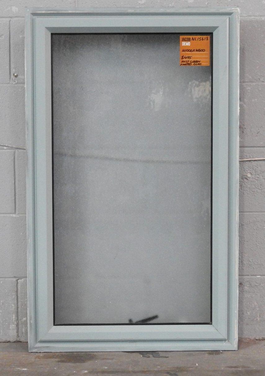 Mist Green Aluminium Single Awning Window With Obscure Glass
