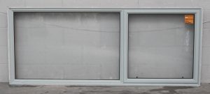 Mist Green Aluminium Single Awning Landscape Window