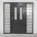 Villa Style Karaka Green Aluminium Entry Door with Sidelights