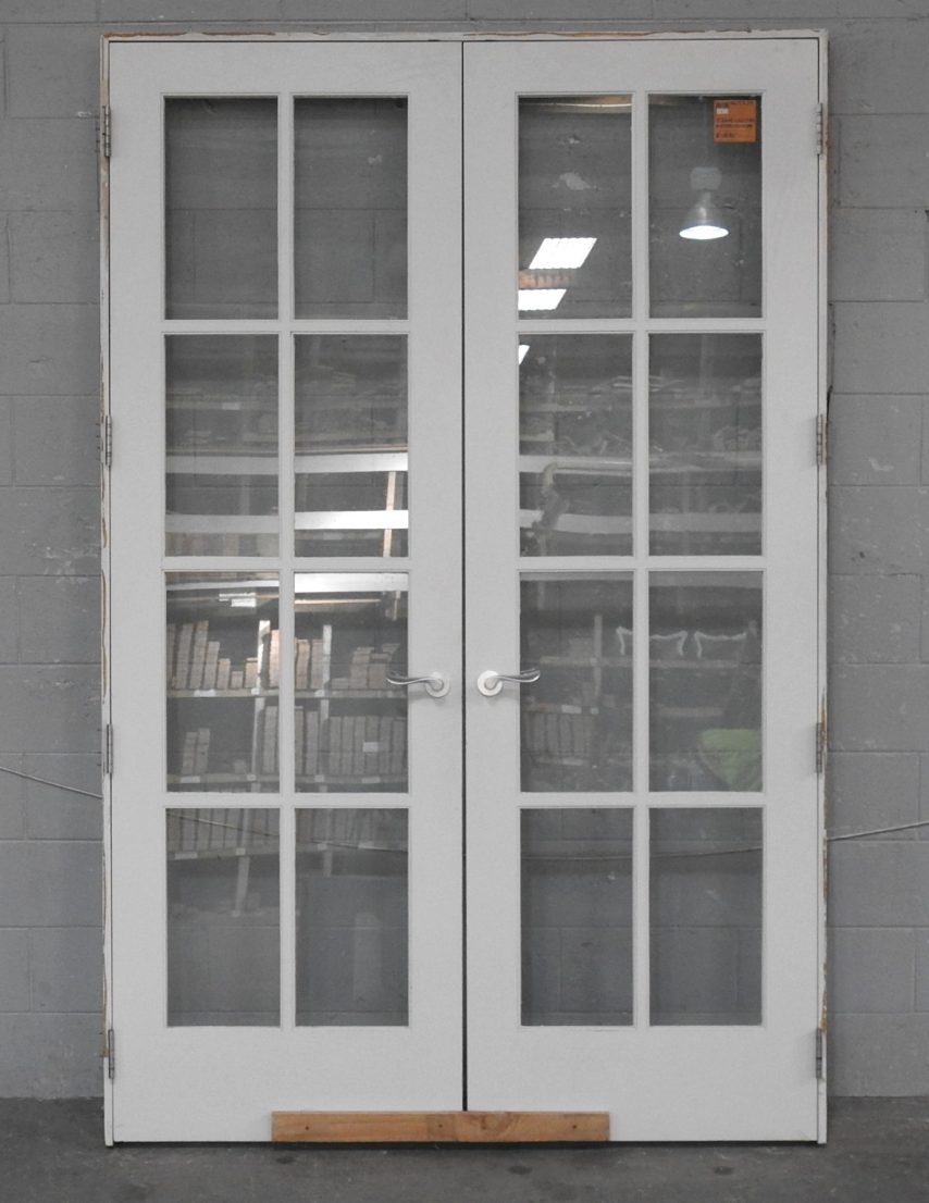Tall Colonial Style Wooden Internal French Doors - Hung