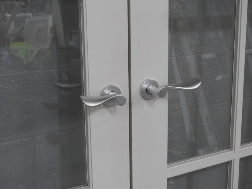 Tall Colonial Style Wooden Internal French Doors - Hung