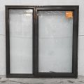 Brown Aluminium Awning Window With Sidelight