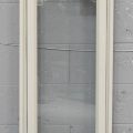 Off White Aluminium Single Awning Portrait Window