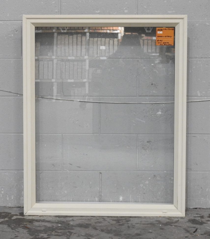 Off White Aluminium Fixed Pane Window