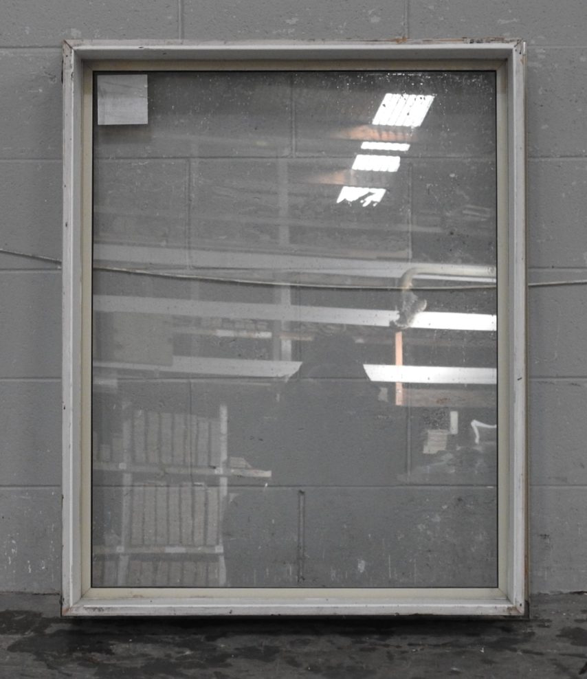 Off White Aluminium Fixed Pane Window