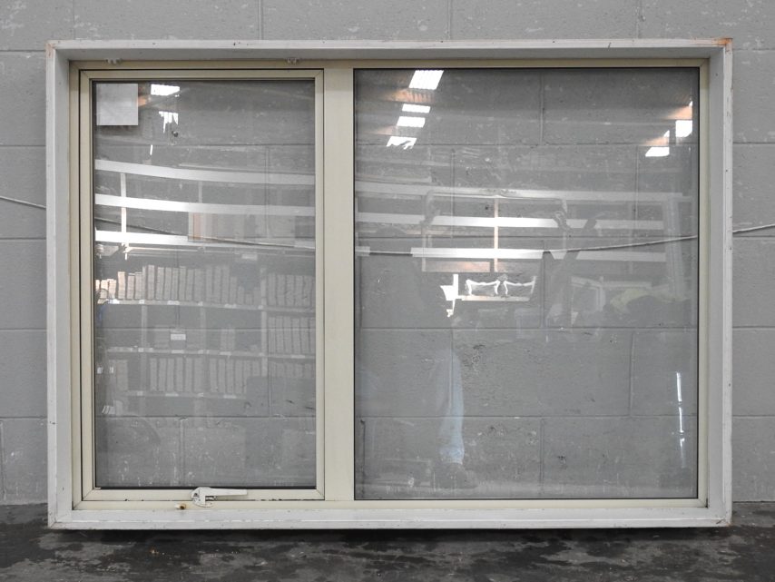 Off White Aluminium Single Awning Window