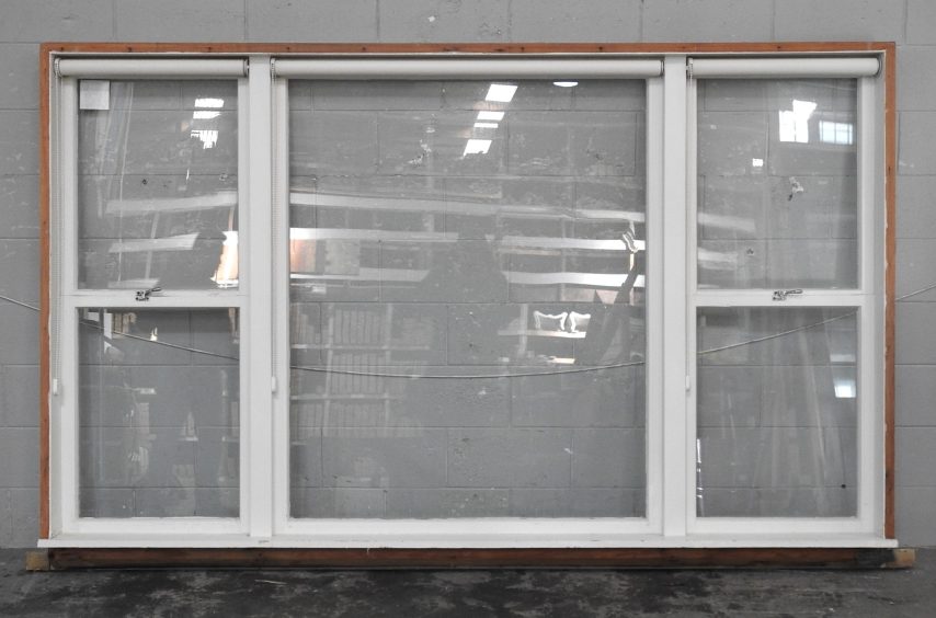 Wooden Double Awning Window With Picture Window