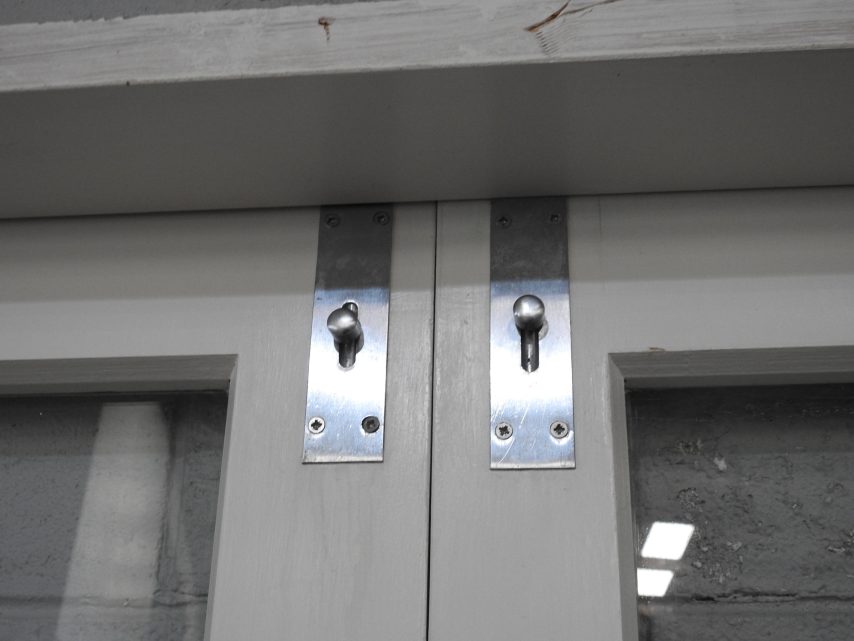 Wooden French Doors With Awning Window Sidelights