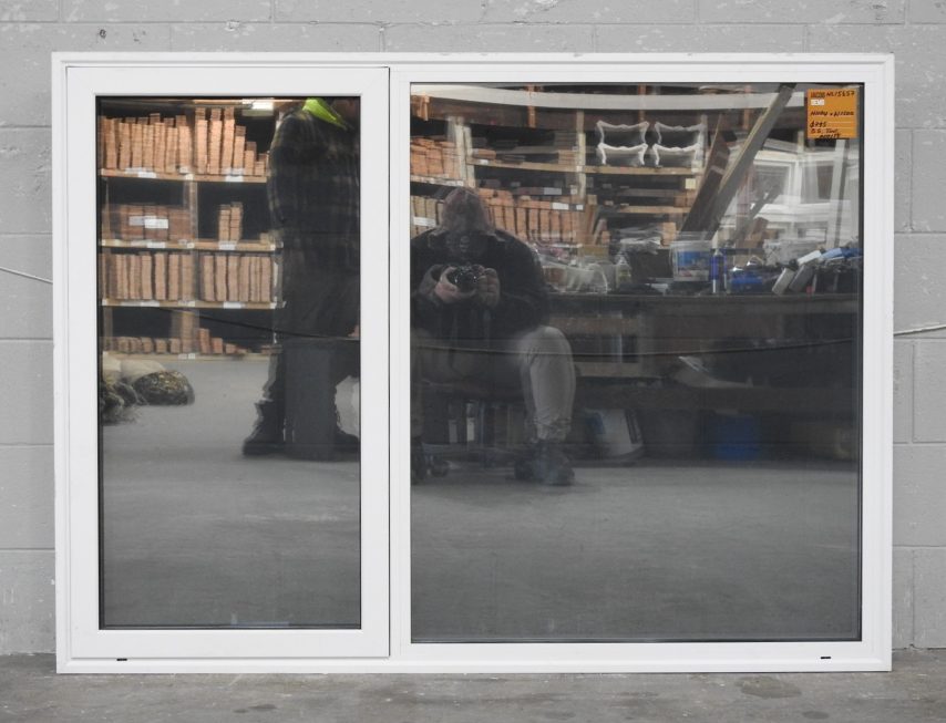 White Aluminium Single Awning Window - Double Glazed