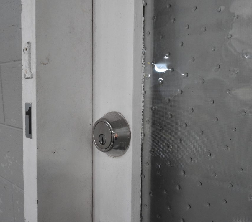 Wooden Exterior 2-Light Entry Door Hung in Frame
