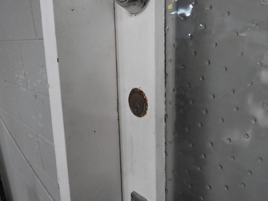 Wooden Exterior 2-Light Entry Door Hung in Frame