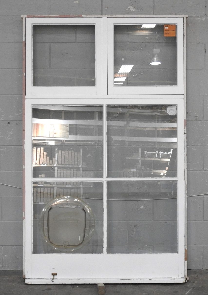 Tall Wooden Double Awning Window