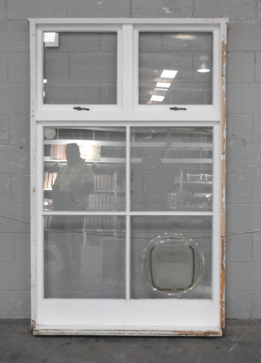 Tall Wooden Double Awning Window