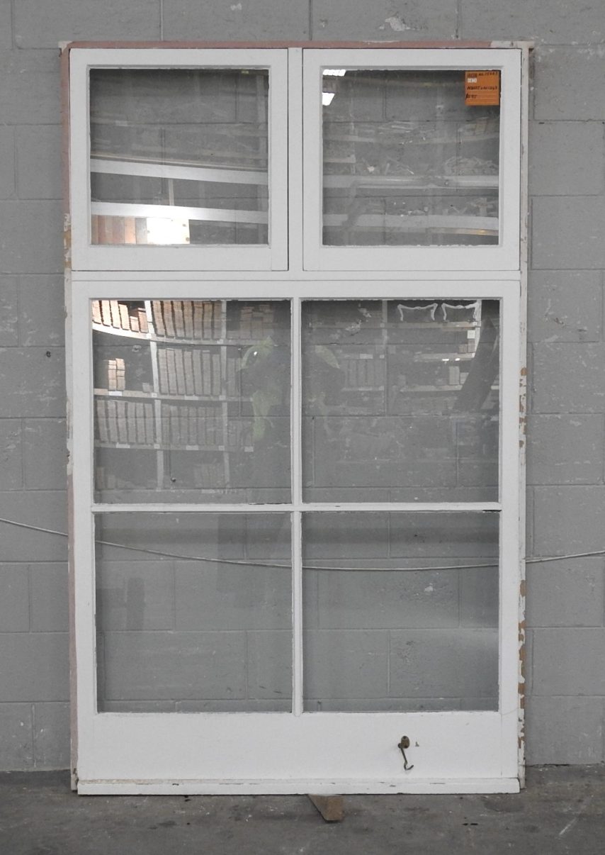 Tall Wooden Double Awning Window