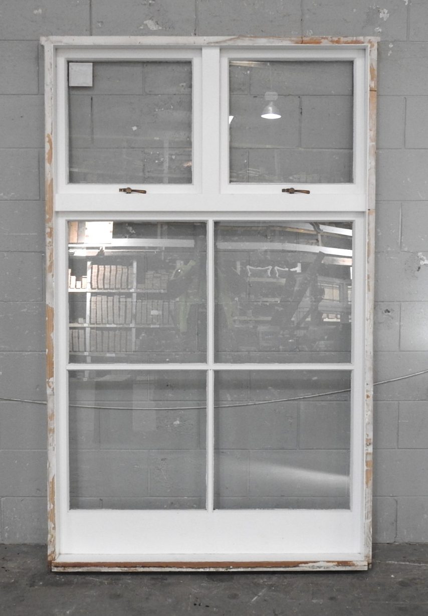 Tall Wooden Double Awning Window