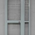 Teal Aluminium Door With Sidelight