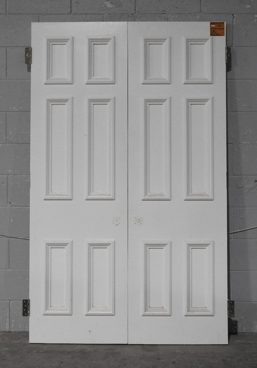 Villa Style Wooden Interior 6-Panel French Doors - Unhung