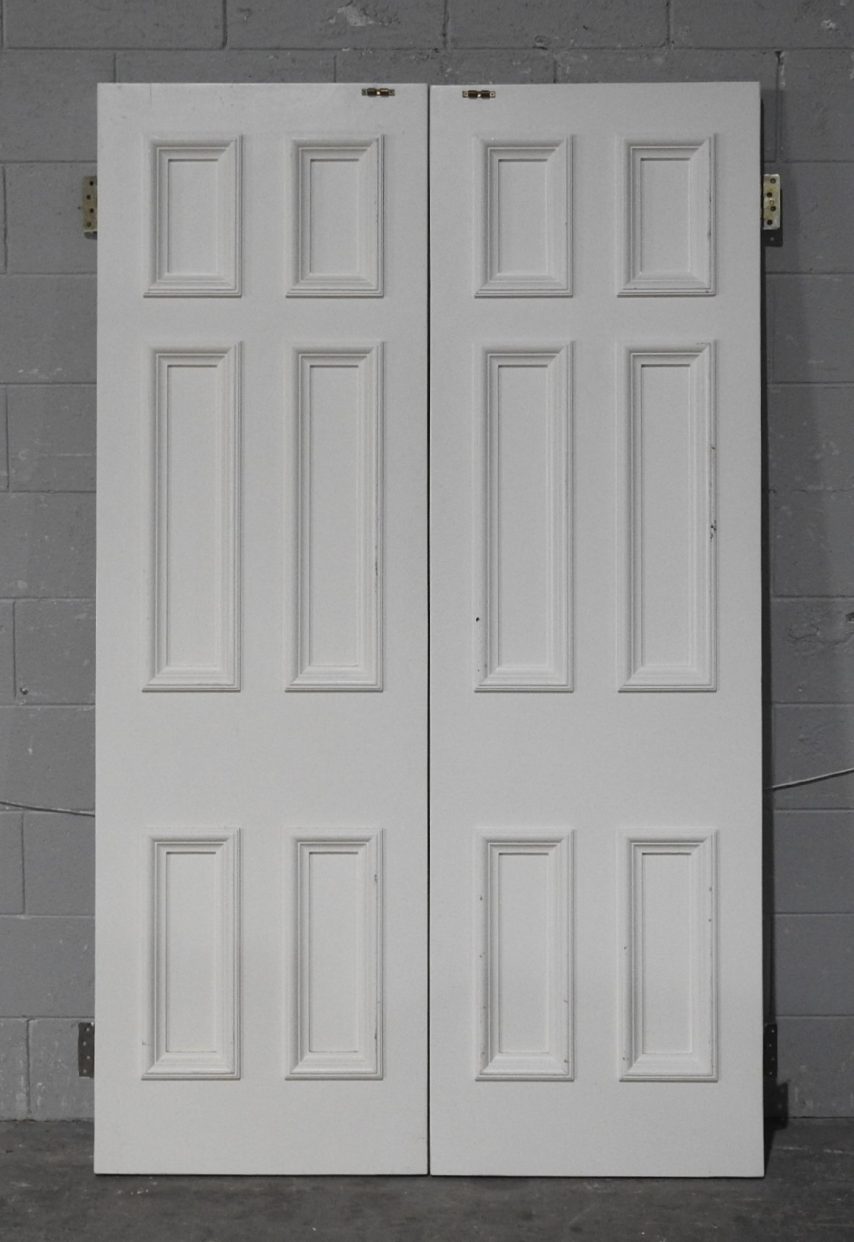 Villa Style Wooden Interior 6-Panel French Doors - Unhung