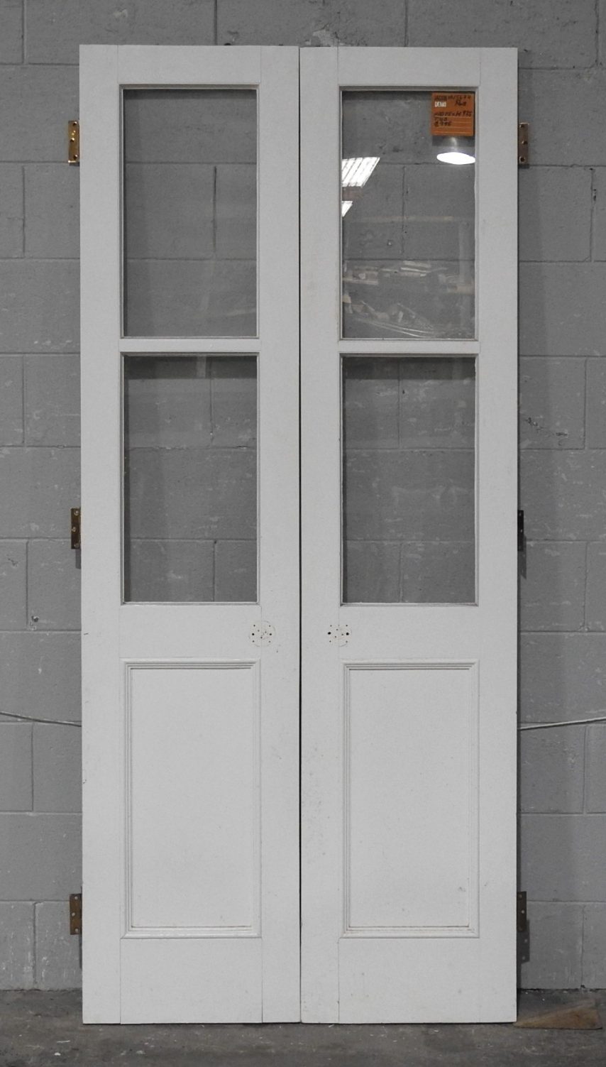 Bungalow Style Wooden Interior French Doors - Unhung