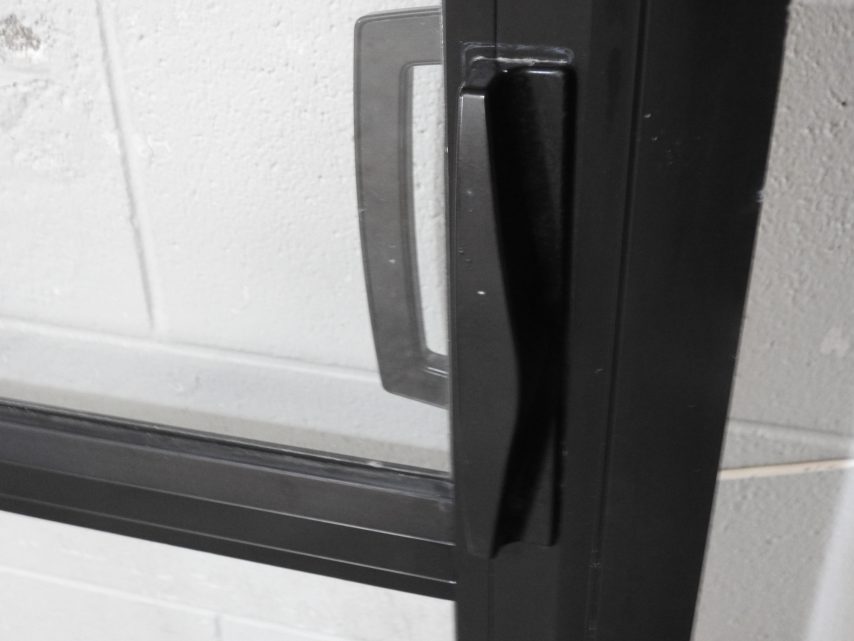 Black Aluminium Sliding Door with 2 Awning Windows