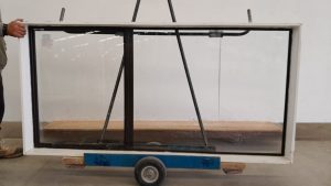 Karaka green aluminium awning window