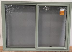 Mist green aluminium awning window