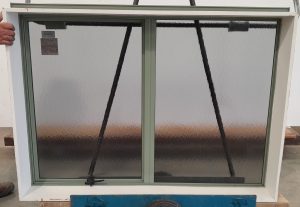 Mist green aluminium awning window