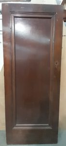 Solid heavy wooden interior door