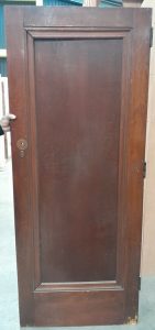Solid heavy wooden interior door