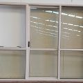 Cream aluminium Sliding Door