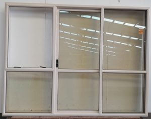 Cream aluminium Sliding Door