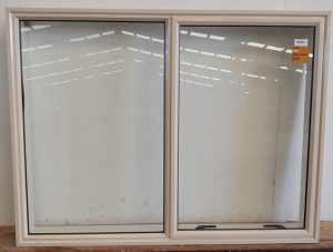 Cream aluminium awning window