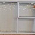 White aluminium awning window