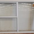 White aluminium awning window
