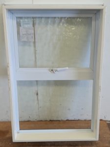 White aluminium awning window