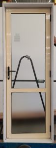 Cream aluminium door