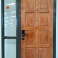 Karaka green aluminium frame with cedar door