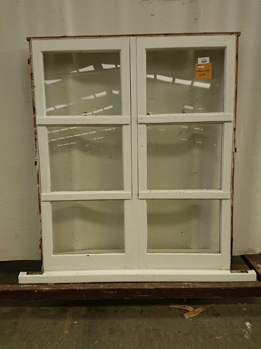 Wooden four sash awning window