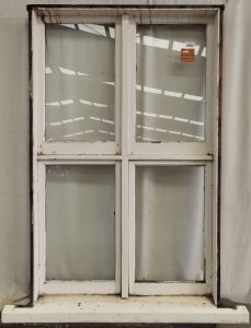 Wooden twin casement window