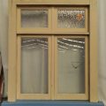 Wooden twin casement window