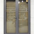 Denim Blue Aluminium French Doors - Double Glazed