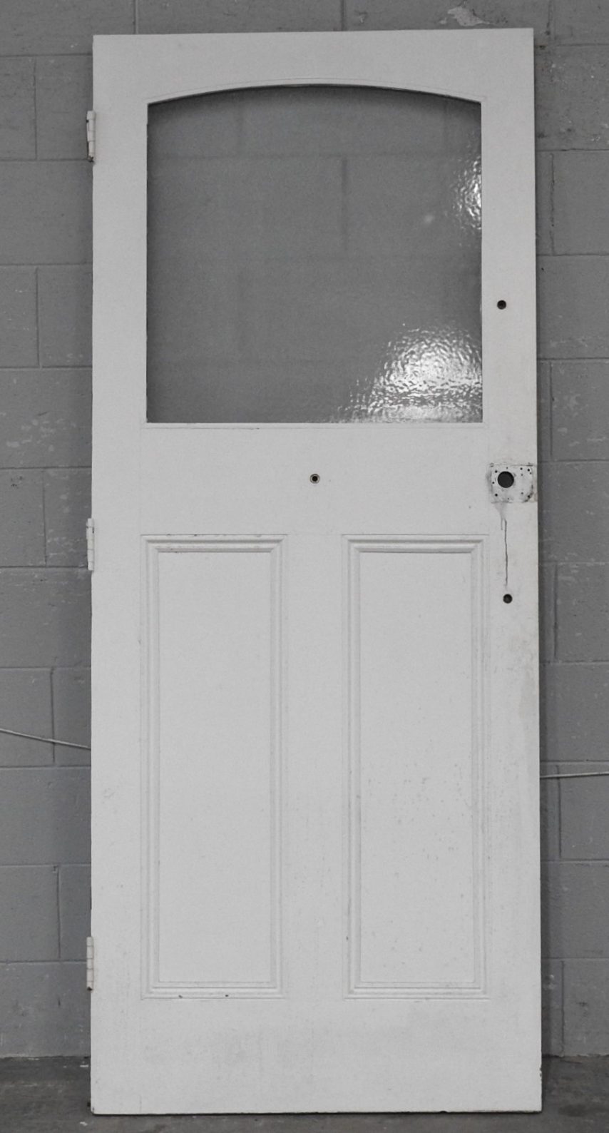 Wooden Villa Entry Door with Glass Upper - Unhung