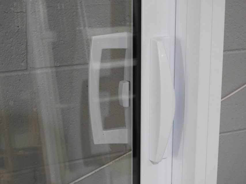 White Aluminium Sliding Door - Double Glazed