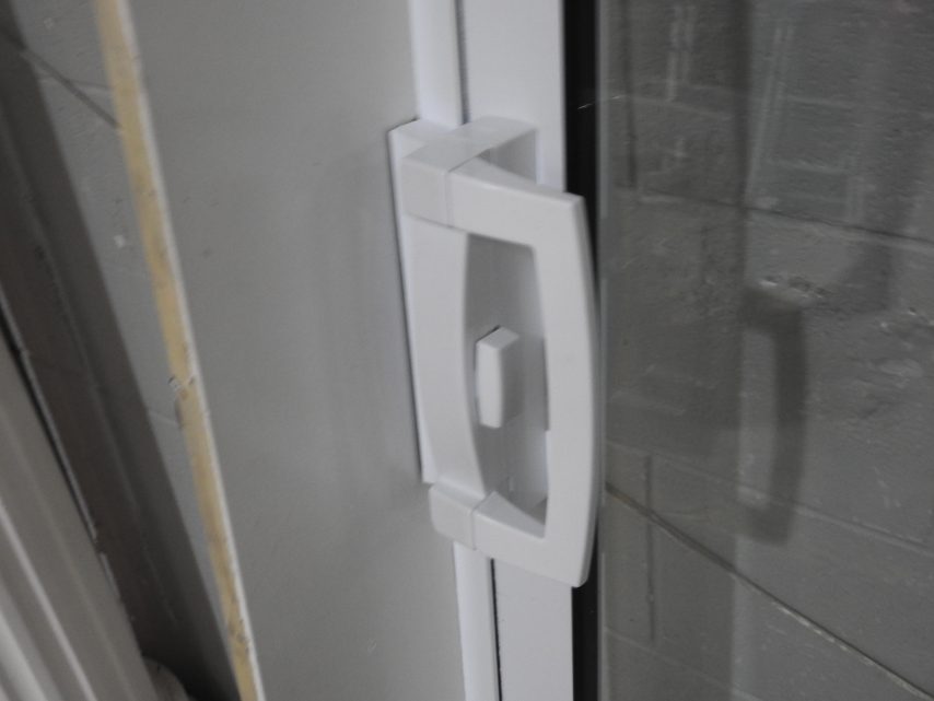 White Aluminium Sliding Door - Double Glazed