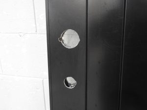 Black Aluminium TG&V Style Door New Unused - Unhung